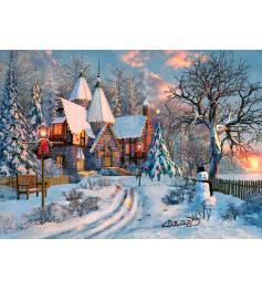 Puzzle Eurographics Casa de Campo en Navidad de 1000 Piezas