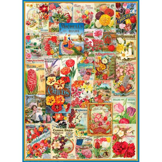 Puzzle Eurographics Catálogos de Semillas de Flores de 1000 Pzs Puzzle Eurographics Catálogos de Semillas de Flores de 1000 Pzs