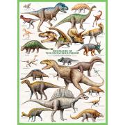 Puzzle Eurographics Dinosaurios del Cretácico de 1000 Piezas