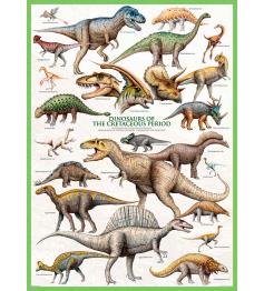 Puzzle Eurographics Dinosaurios del Cretácico de 1000 Piezas