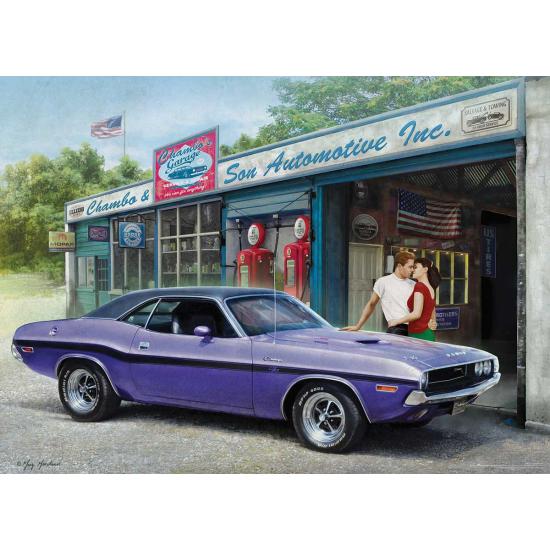Puzzle Eurographics Dodge Plum Crazy Challenger, 1000 Piezas