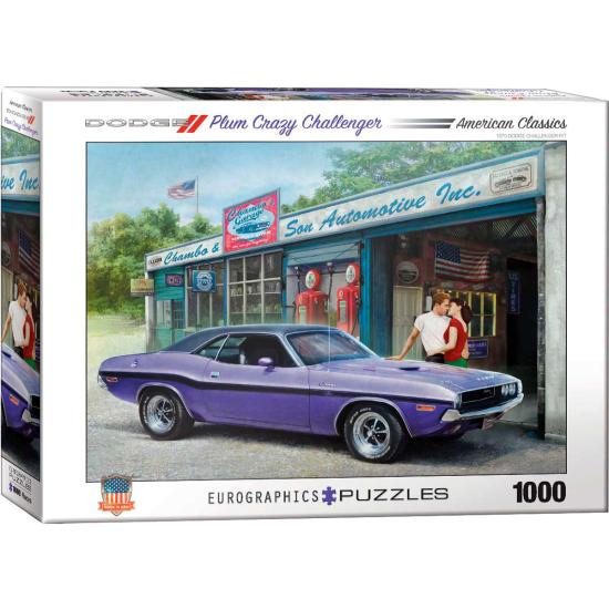 Puzzle Eurographics Dodge Plum Crazy Challenger, 1000 Piezas