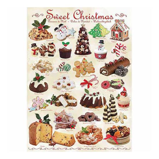 Puzzle Eurographics Dulces de Navidad de 1000 Piezas