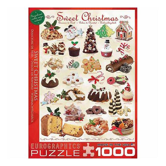 Puzzle Eurographics Dulces de Navidad de 1000 Piezas