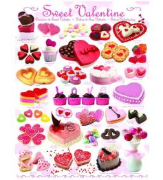 Puzzle Eurographics Dulces de San Valentín de 1000 Piezas