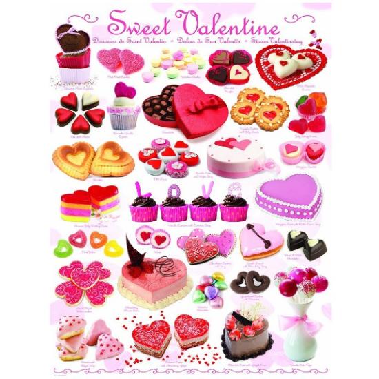 Puzzle Eurographics Dulces de San Valentín de 1000 Piezas