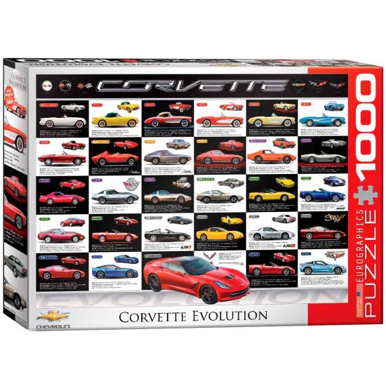 Puzzle Eurographics Evolución del Corvette de 1000 Piezas Puzzle Eurographics Evolución del Corvette de 1000 Piezas