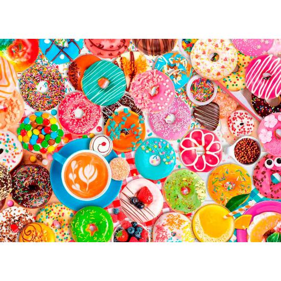 Puzzle Eurographics Fiesta de Donuts, Lata de 1000 Pzs Puzzle Eurographics Fiesta de Donuts, Lata de 1000 Pzs