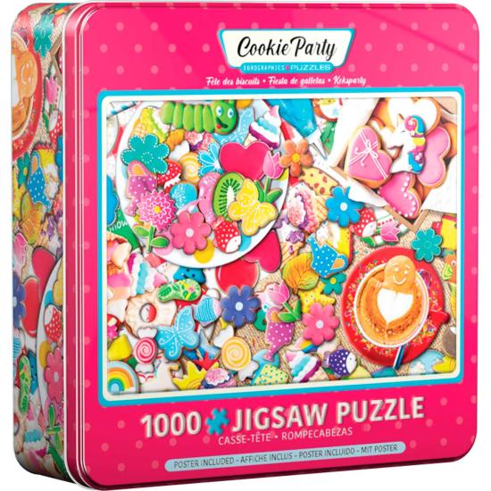 Puzzle Eurographics Fiesta de Galletas, Lata de 1000 Pzs Puzzle Eurographics Fiesta de Galletas, Lata de 1000 Pzs
