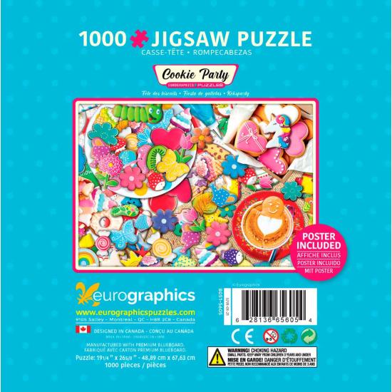 Puzzle Eurographics Fiesta de Galletas, Lata de 1000 Pzs Puzzle Eurographics Fiesta de Galletas, Lata de 1000 Pzs
