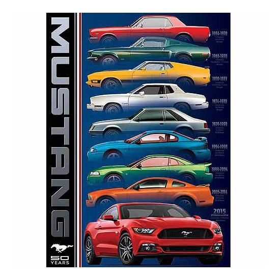 Puzzle Eurographics Ford Mustang 50 Años de 1000 Piezas