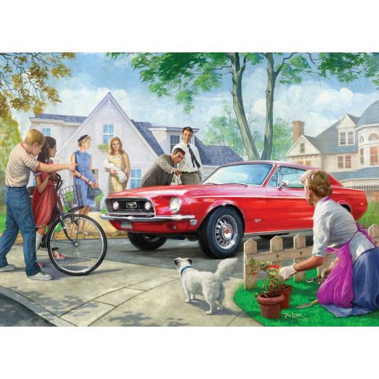 Puzzle Eurographics Ford Mustang Rojo de 1000 Piezas