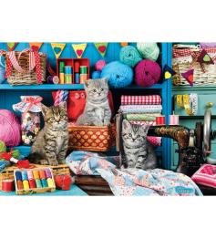 Puzzle Eurographics Gatitos en la Sala de Costura de 1000 Piezas