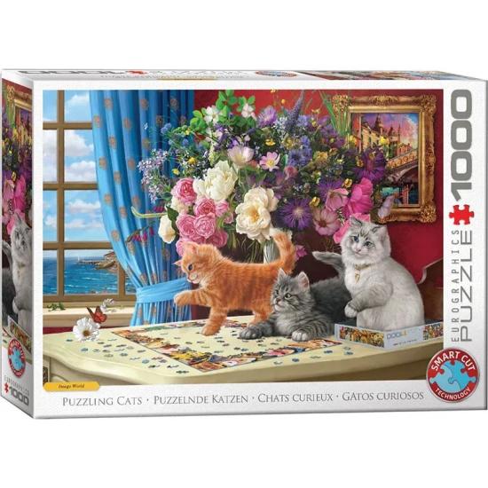 Puzzle Eurographics Gatos Curiosos de 1000 Piezas
