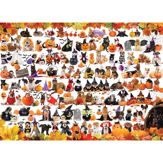 Puzzle Eurographics Halloween de Gatitos y Cachorros 1000 Pieza Puzzle Eurographics Halloween de Gatitos y Cachorros 1000 Pieza