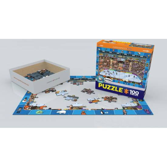 Puzzle Eurographics Hockey de 100 Piezas