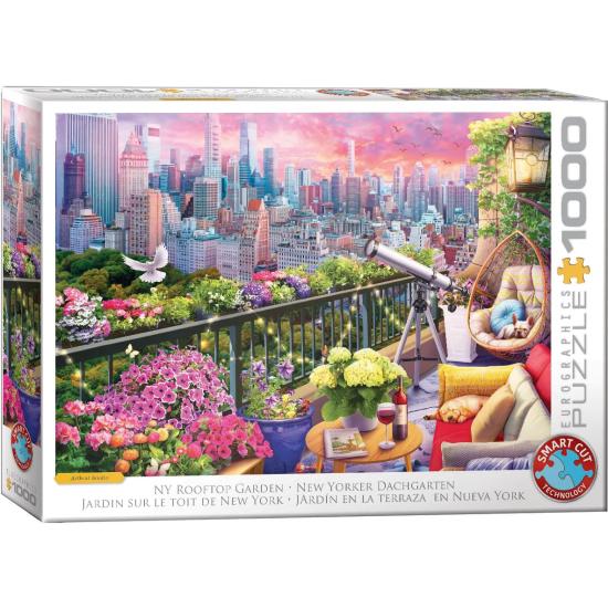 Puzzle Eurographics Jardín en La Terraza de Nueva York 1000 Piez