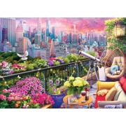 Puzzle Eurographics Jardín en La Terraza de Nueva York 1000 Piez