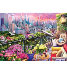 Puzzle Eurographics Jardín en La Terraza de Nueva York 1000 Piez