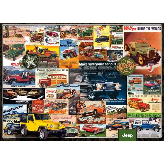 Puzzle Eurographics Jeep Advertising Collection de 1000 Piezas Puzzle Eurographics Jeep Advertising Collection de 1000 Piezas