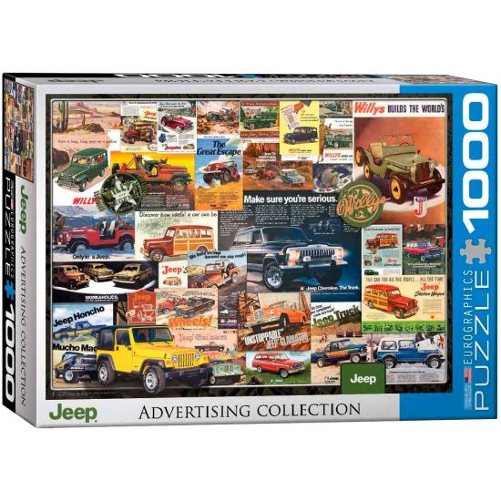 Puzzle Eurographics Jeep Advertising Collection de 1000 Piezas Puzzle Eurographics Jeep Advertising Collection de 1000 Piezas