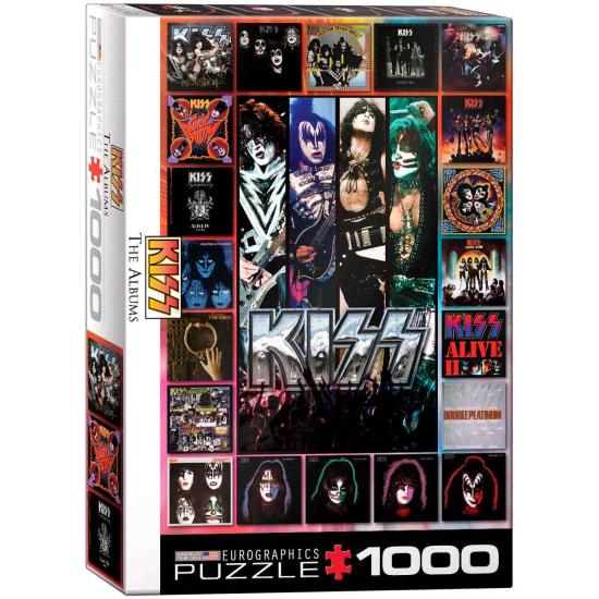 Puzzle Eurographics Kiss, The Albums, de 1000 Pzas