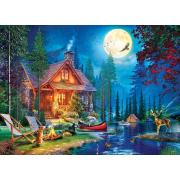 Puzzle Eurographics La Cabaña del Lago Luna 1000 Piezas