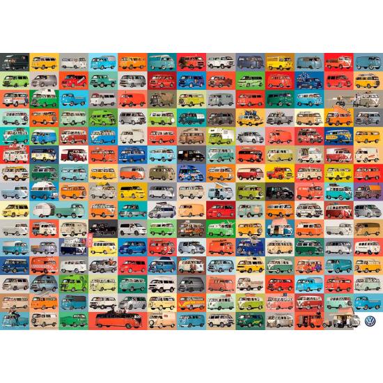 Puzzle Eurographics Volkswagen Kombi Rutera, 1000 Piezas Puzzle Eurographics Volkswagen Kombi Rutera, 1000 Piezas
