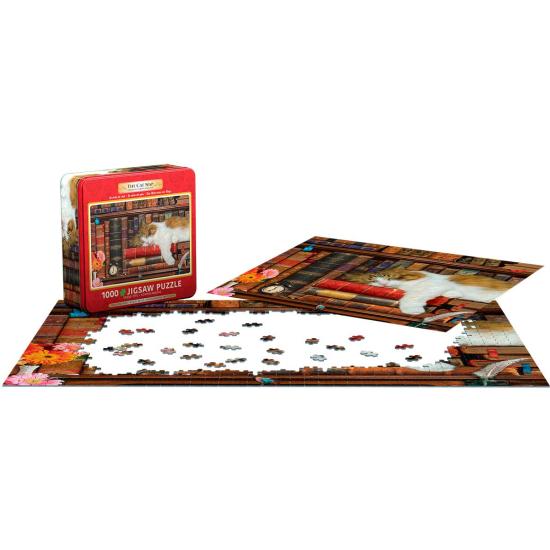 Puzzle Eurographics La Siesta del Gato, Lata de 1000 Pzs Puzzle Eurographics La Siesta del Gato, Lata de 1000 Pzs