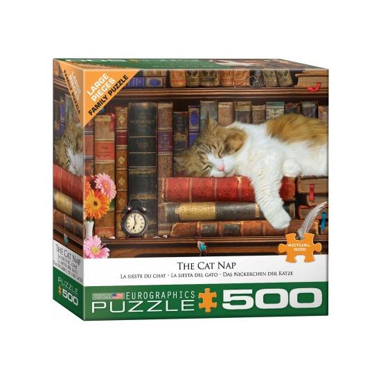 Puzzle Eurographics La Siesta del Gato XXL de 500 Piezas Puzzle Eurographics La Siesta del Gato XXL de 500 Piezas