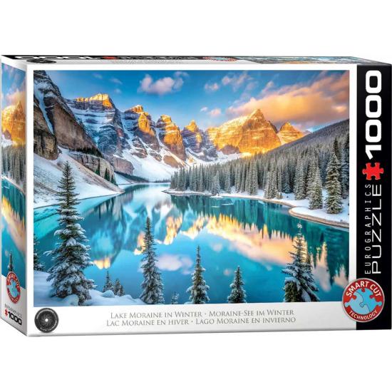 Puzzle Eurographics Lago Moraine En Invierno de 1000 Piezas
