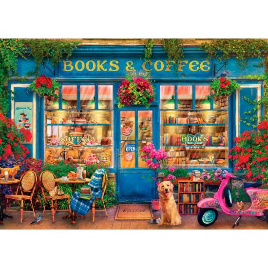 Puzzle Eurographics Libros y Café de 1000 Piezas Puzzle Eurographics Libros y Café de 1000 Piezas