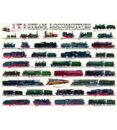 Puzzle Eurographics Locomotoras a Vapor de 1000 Piezas