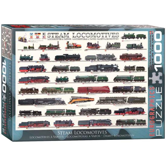 Puzzle Eurographics Locomotoras a Vapor de 1000 Piezas Puzzle Eurographics Locomotoras a Vapor de 1000 Piezas