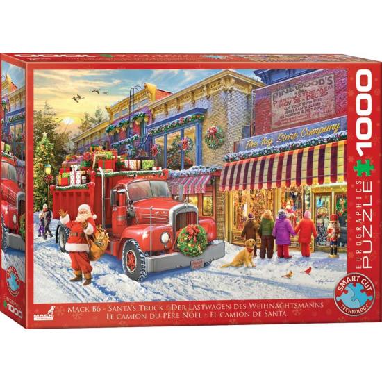Puzzle Eurographics Mack B6 El Camión de Papá Noel 1000 Pzs