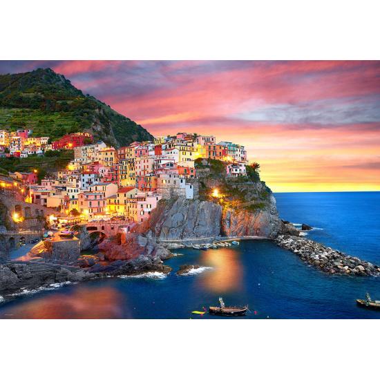 Puzzle Eurographics Manarola Al Anochecer, Italia de 2000 Piezas