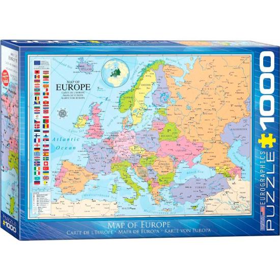 Puzzle Eurographics Mapa de Europa de 1000 Piezas Puzzle Eurographics Mapa de Europa de 1000 Piezas