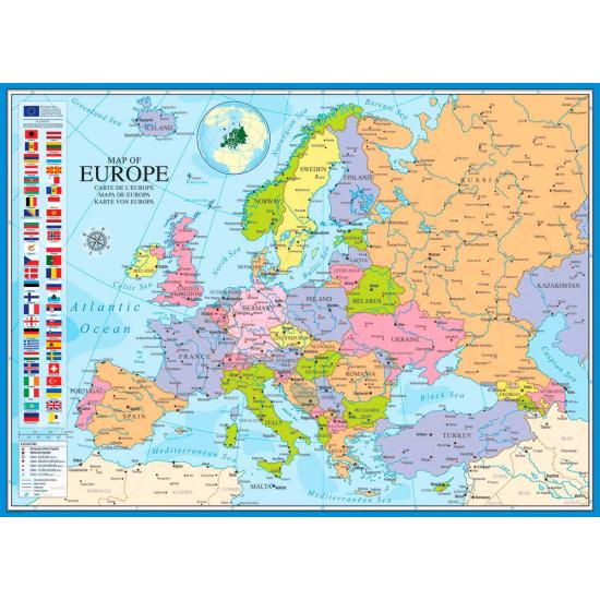 Puzzle Eurographics Mapa de Europa de 1000 Piezas Puzzle Eurographics Mapa de Europa de 1000 Piezas