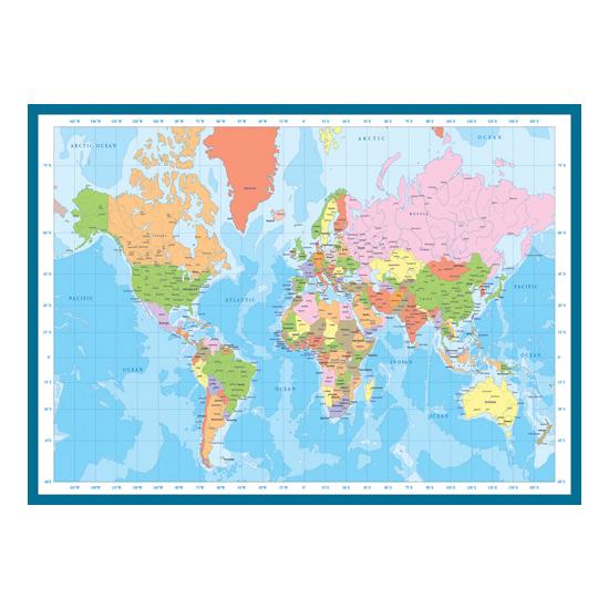 Puzzle Eurographics Mapa del Mundo de 1000 Piezas