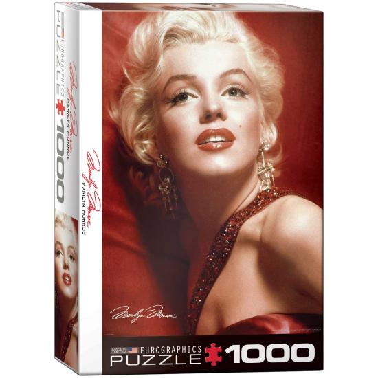 Puzzle Eurographics Marilyn Monroe Retrato Rojo de 1000 Piezas Puzzle Eurographics Marilyn Monroe Retrato Rojo de 1000 Piezas