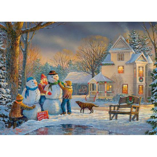 Puzzle Eurographics Muñecos de Nieve de 1000 Piezas