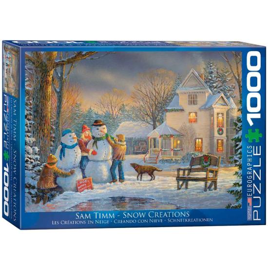 Puzzle Eurographics Muñecos de Nieve de 1000 Piezas
