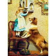 Puzzle Eurographics Niña y su Sheltie de 1000 Piez