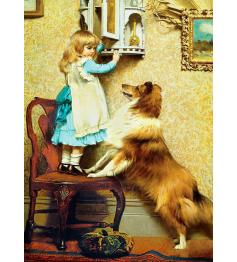 Puzzle Eurographics Niña y su Sheltie de 1000 Piez