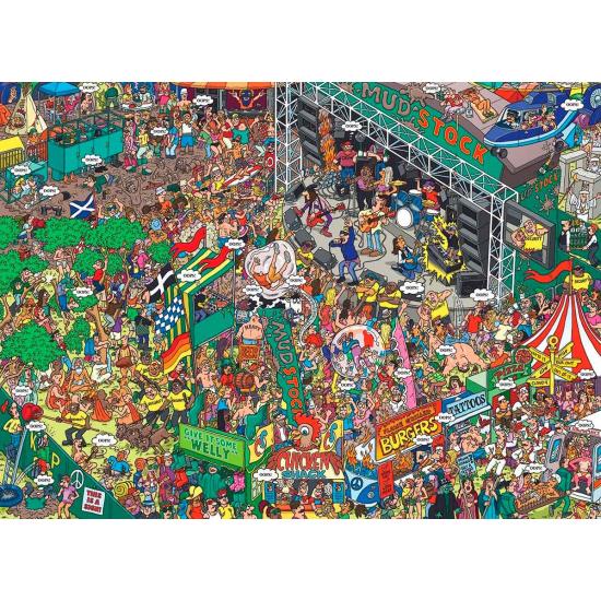 Puzzle Eurographics Oops Mudstock XXL de 500 Piezas Puzzle Eurographics Oops Mudstock XXL de 500 Piezas