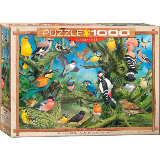 Puzzle Eurographics Pájaros de Jardín de 1000 Piezas