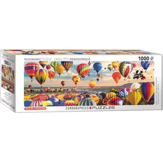 Puzzle Eurographics Panorama Despegue de Globo de 1000 Piezas