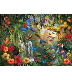 Puzzle Eurographics Paraíso de Aves Tropicales XXL 500 Piezas