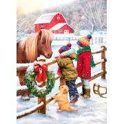 Puzzle Eurographics Poni de Navidad de 1000 Piezas