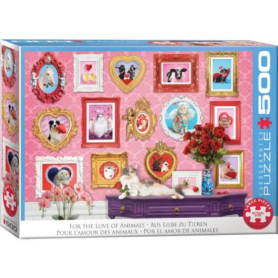 Puzzle Eurographics Por Amor A Los Animales XXL 500 Piezas